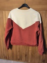 Sweat bordeaux et blanc