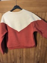 Sweat bordeaux et blanc
