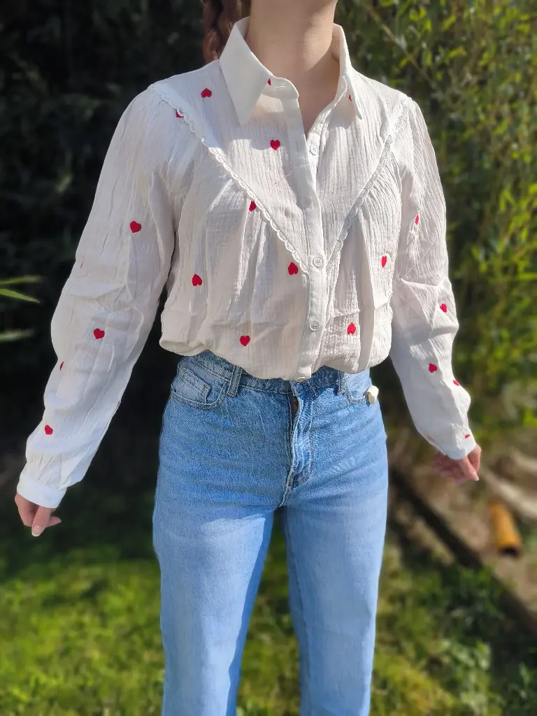 ✨ Le Chemisier Coeur Doux ✨