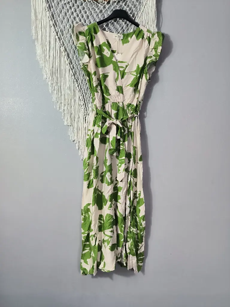 Robe longue feuillage "Green Jungle" 🌿💚