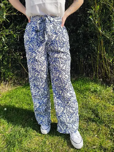 🌿 Pantalon Jungle Chic blue🌿