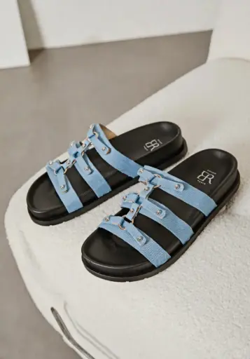Claquettes denim